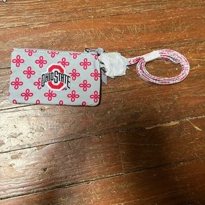 Ohio state ID holder with lanyard.